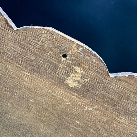 Vintage Wooden Wall Shelf Hanging Hand Painted Farm Daisy Rustic Handmade - Picture 8 of 14